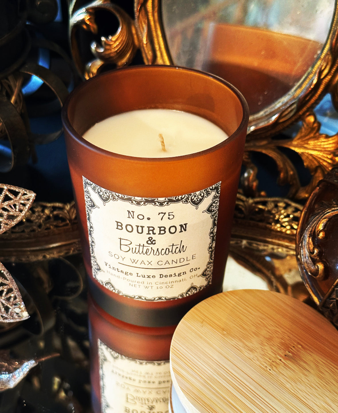 Bourbon & Butterscotch 10 Oz. Soy Wax Candle