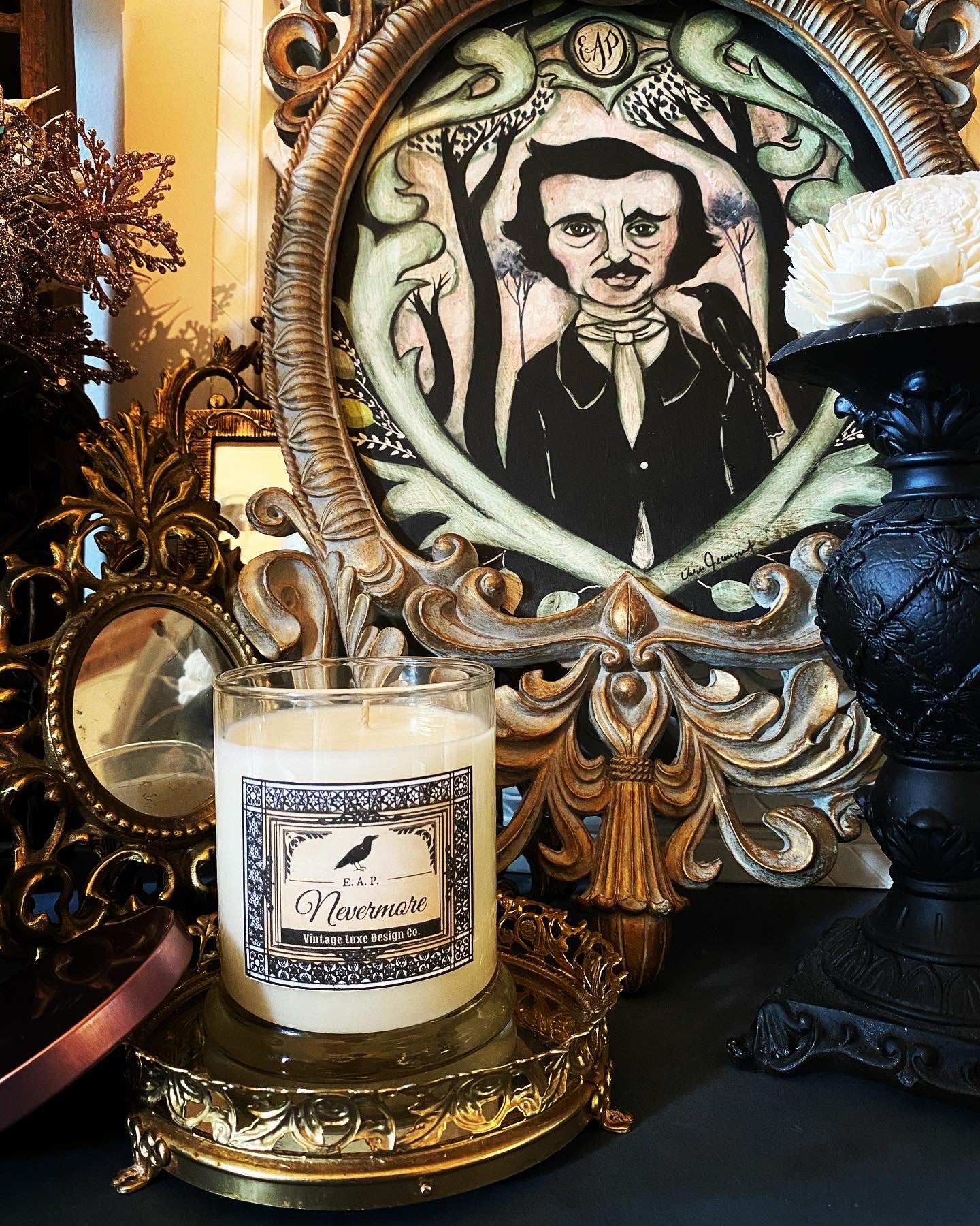 Edgar Allan Poe Nevermore 10 Oz. Luxury Soy Wax Candle