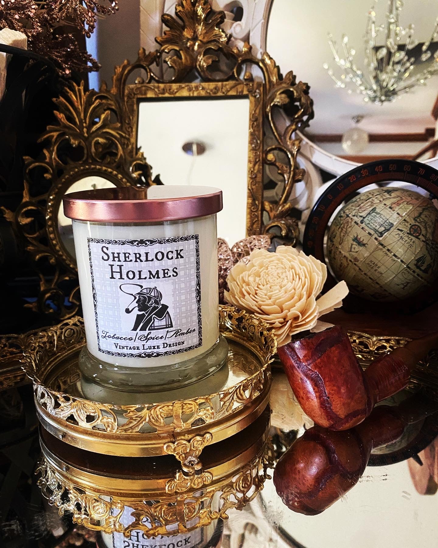 Literary Escape with Sherlock Holmes 10 Oz. Luxury Soy Wax Candle