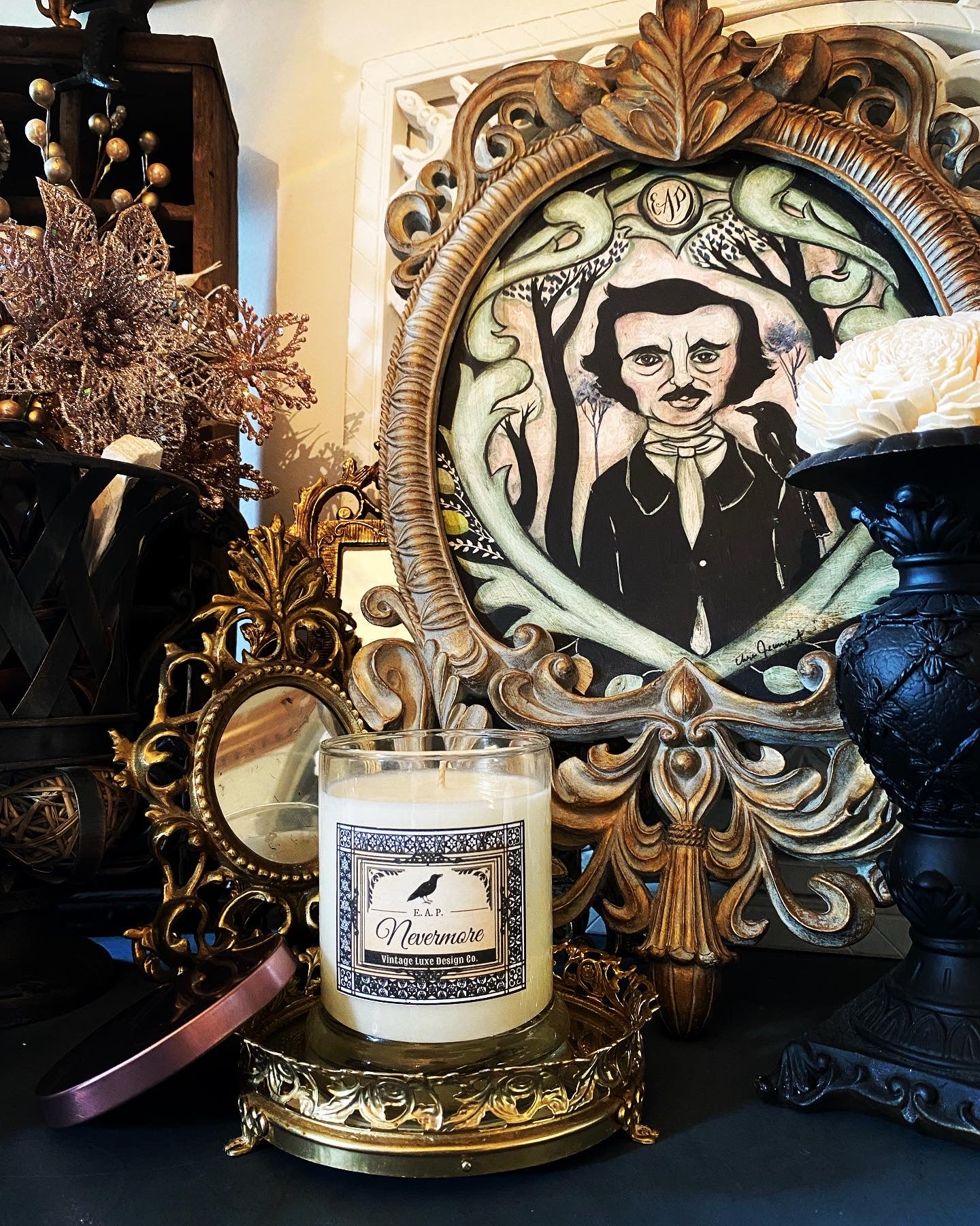 Edgar Allan Poe Nevermore 10 Oz. Luxury Soy Wax Candle