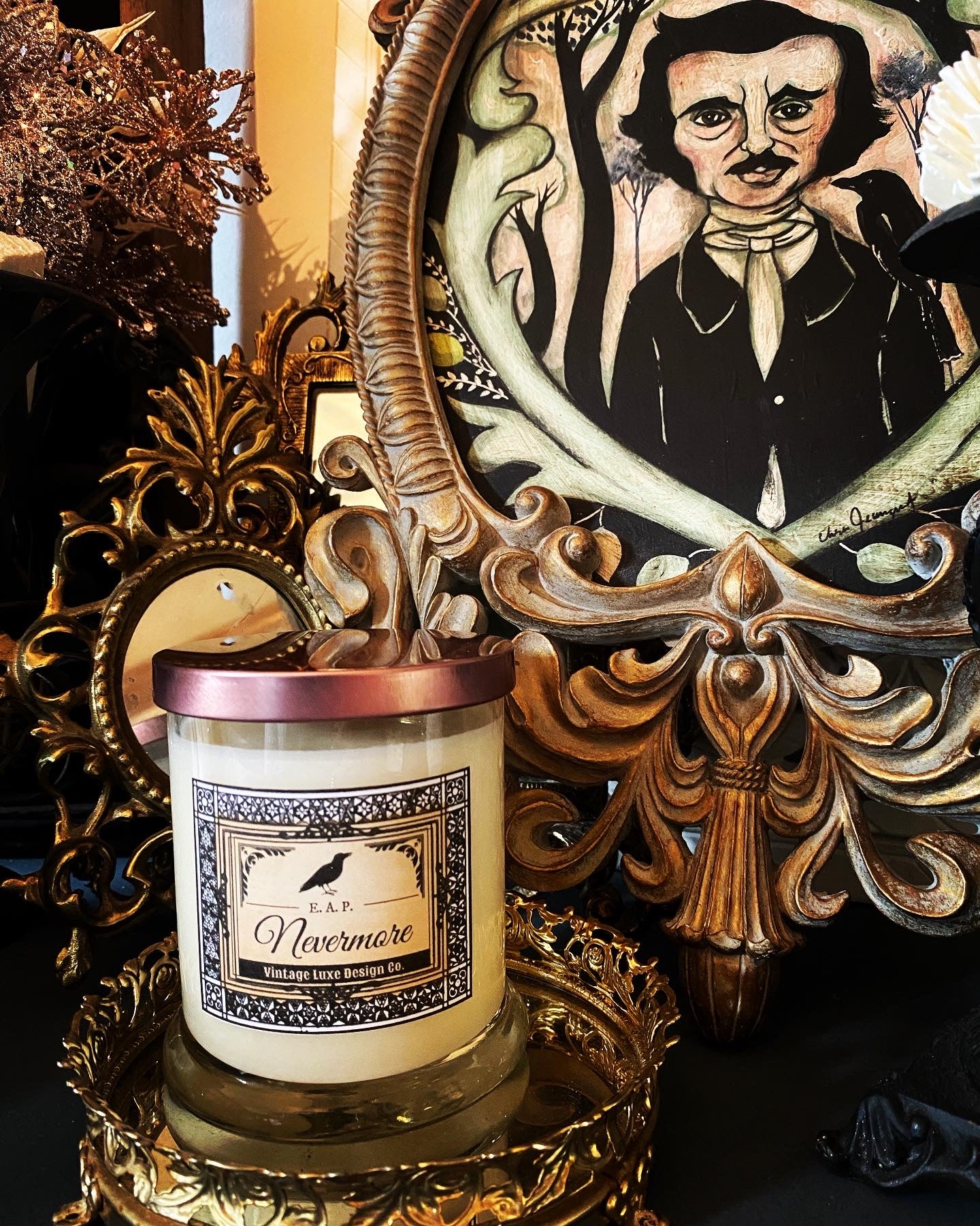 Edgar Allan Poe Nevermore 10 Oz. Luxury Soy Wax Candle