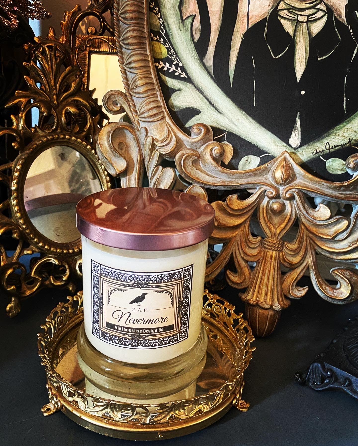 Edgar Allan Poe Nevermore 10 Oz. Luxury Soy Wax Candle