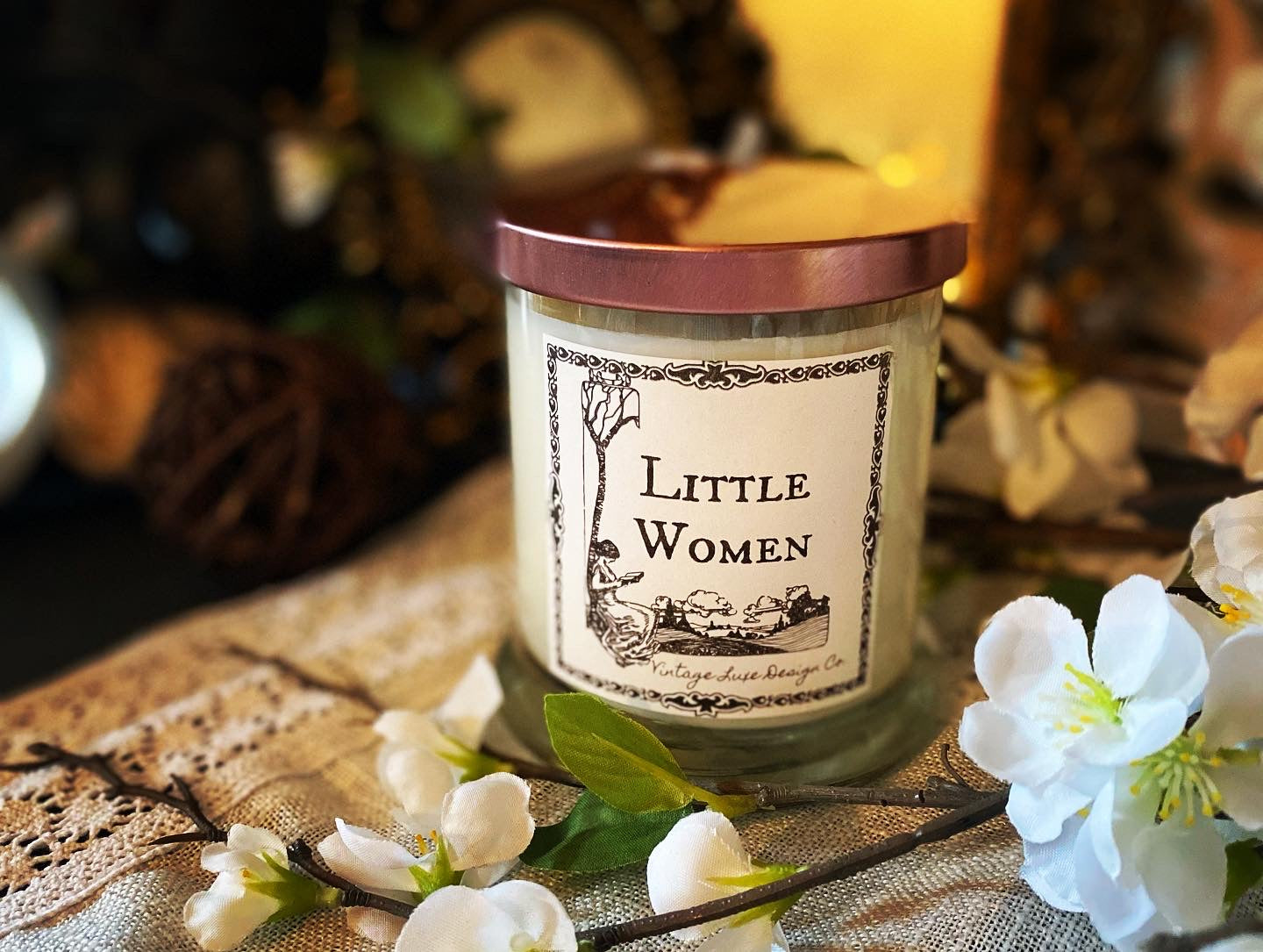 Little Women Magnolia Blossoms 10 Oz. Luxury Soy Wax Candle