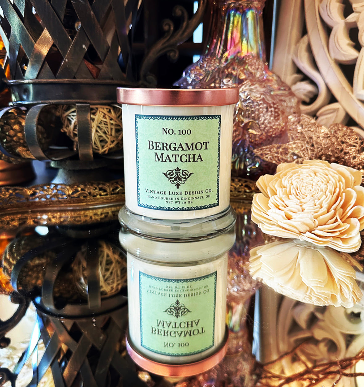 Bergamot Matcha 10 Oz. Spa Luxe Soy Wax Candle