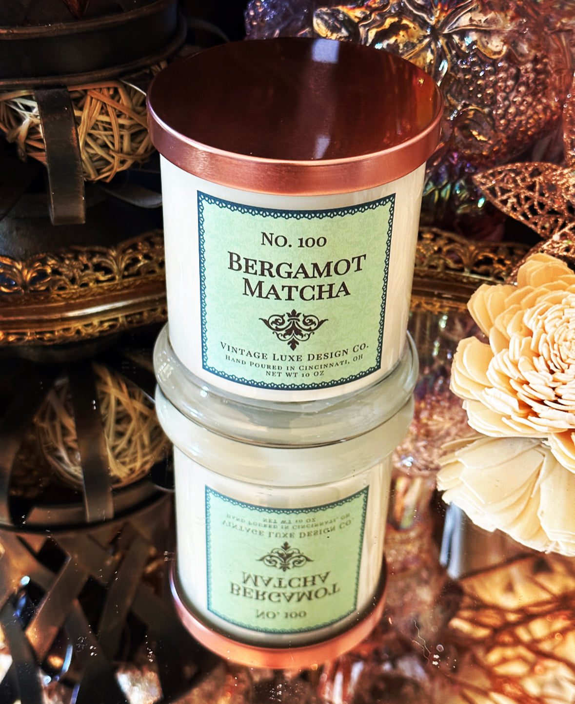 Bergamot Matcha 10 Oz. Spa Luxe Soy Wax Candle
