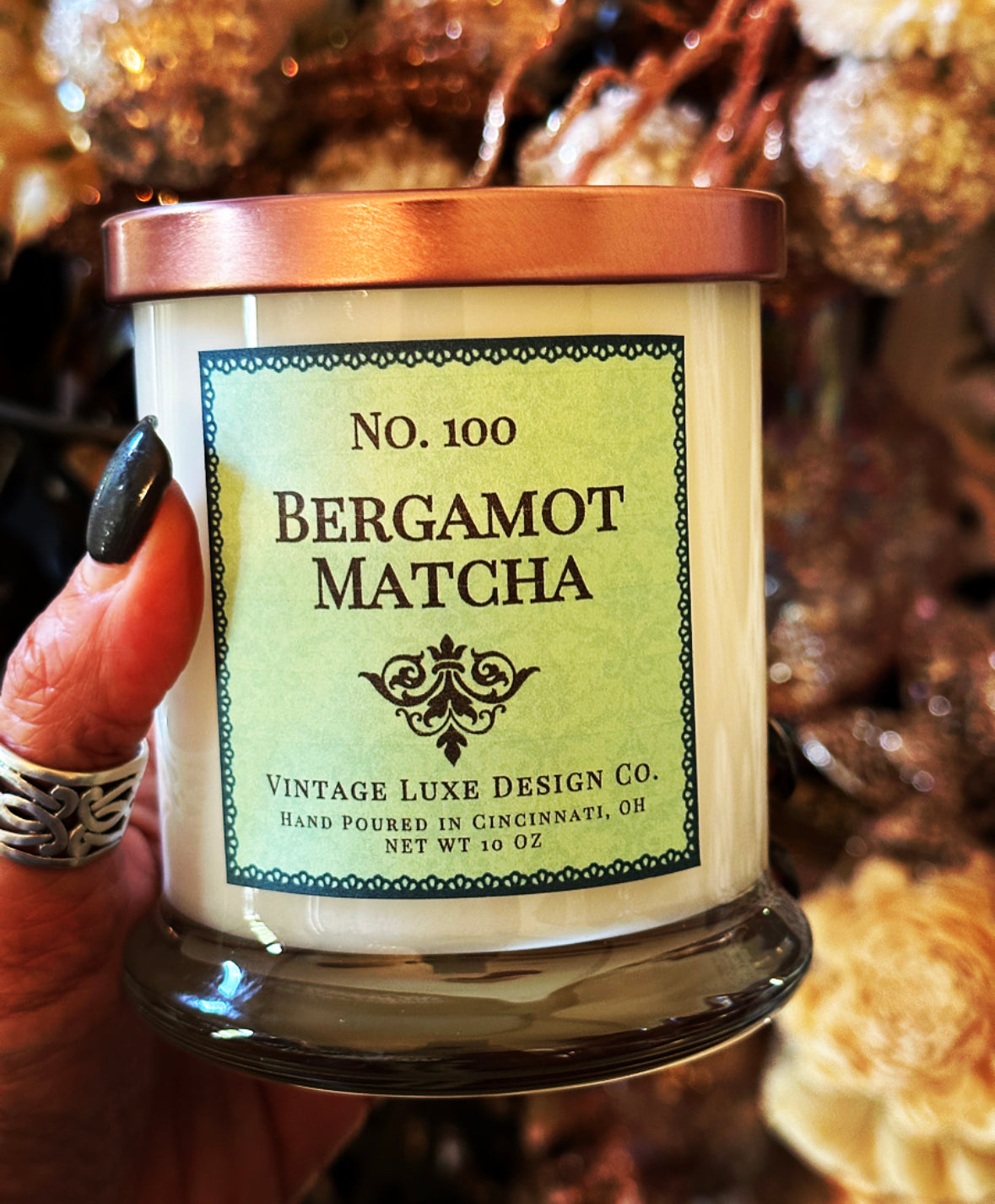Bergamot Matcha 10 Oz. Spa Luxe Soy Wax Candle