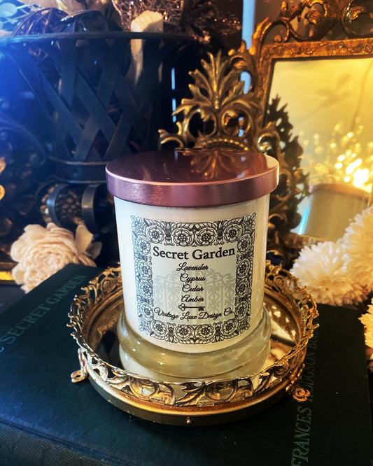 Secret Garden 10 Oz. Luxury Soy Wax Candle Lavender Dreams Fragrance