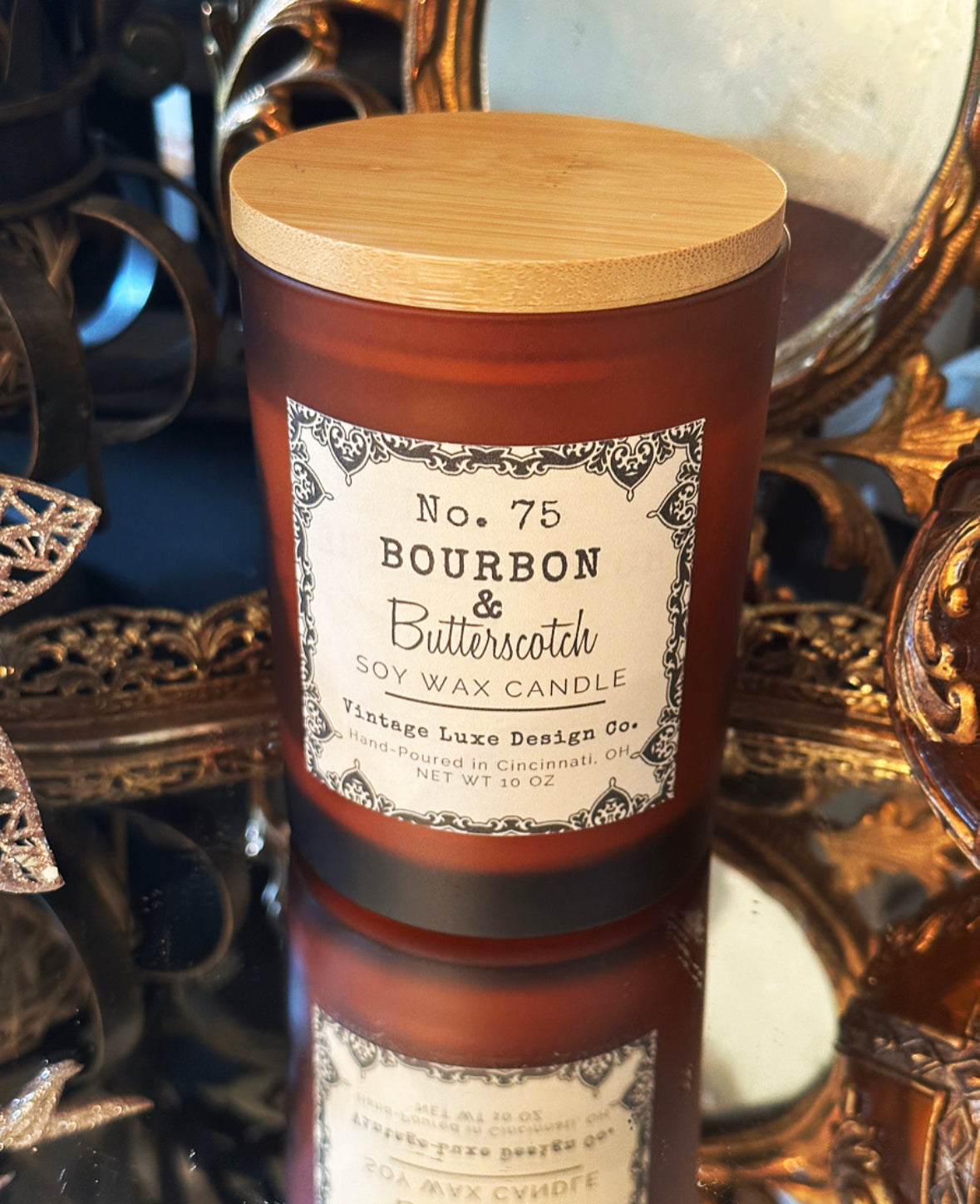 Bourbon & Butterscotch 10 Oz. Soy Wax Candle