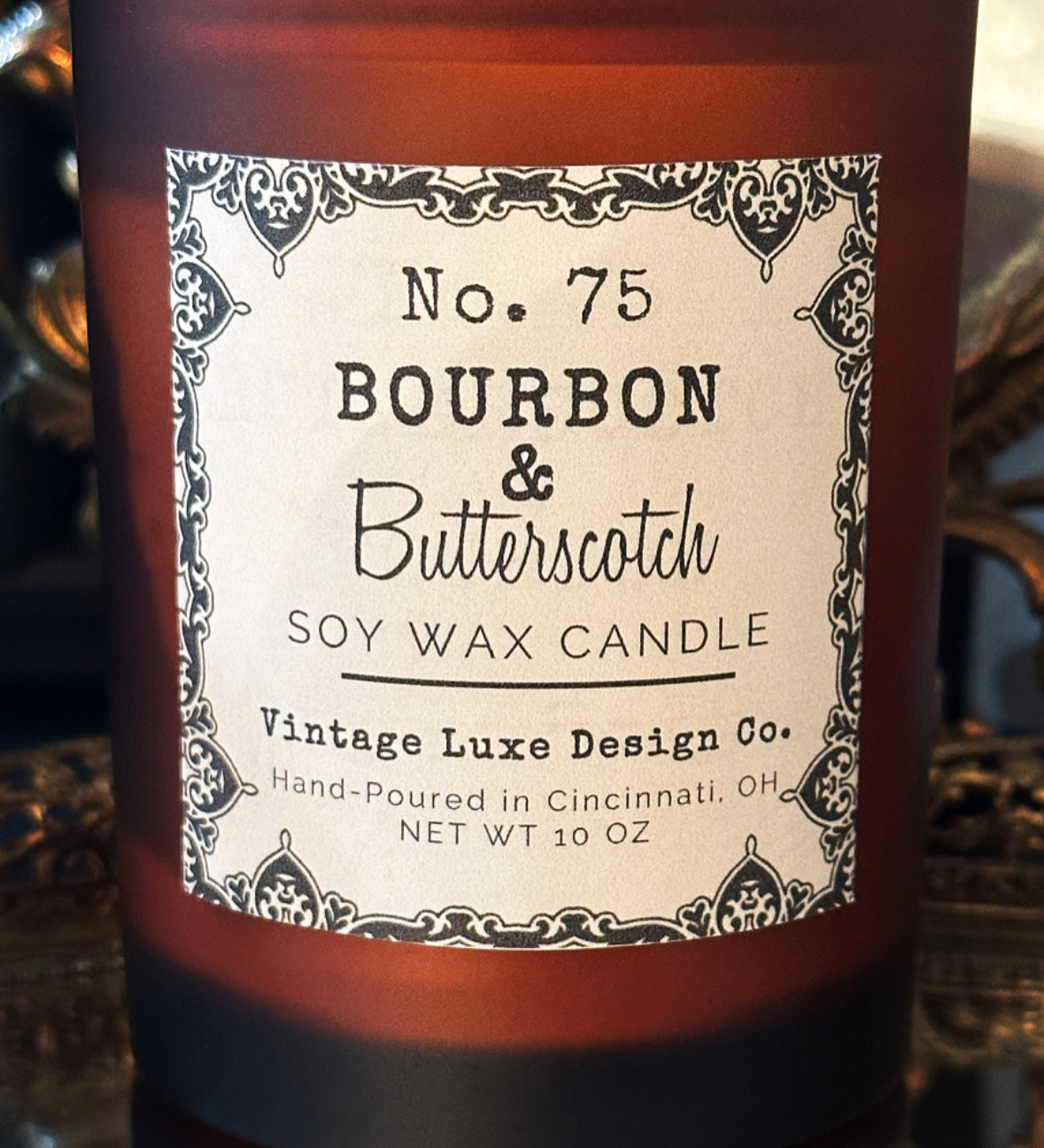 Bourbon & Butterscotch 10 Oz. Soy Wax Candle