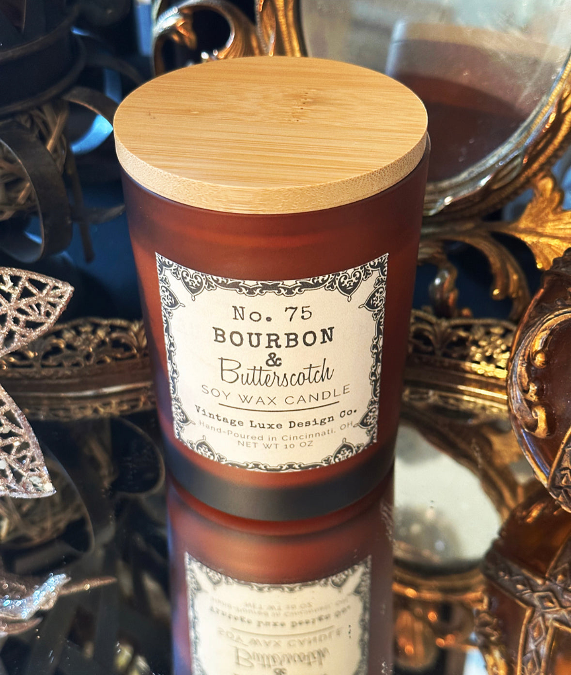 Bourbon & Butterscotch 10 Oz. Soy Wax Candle