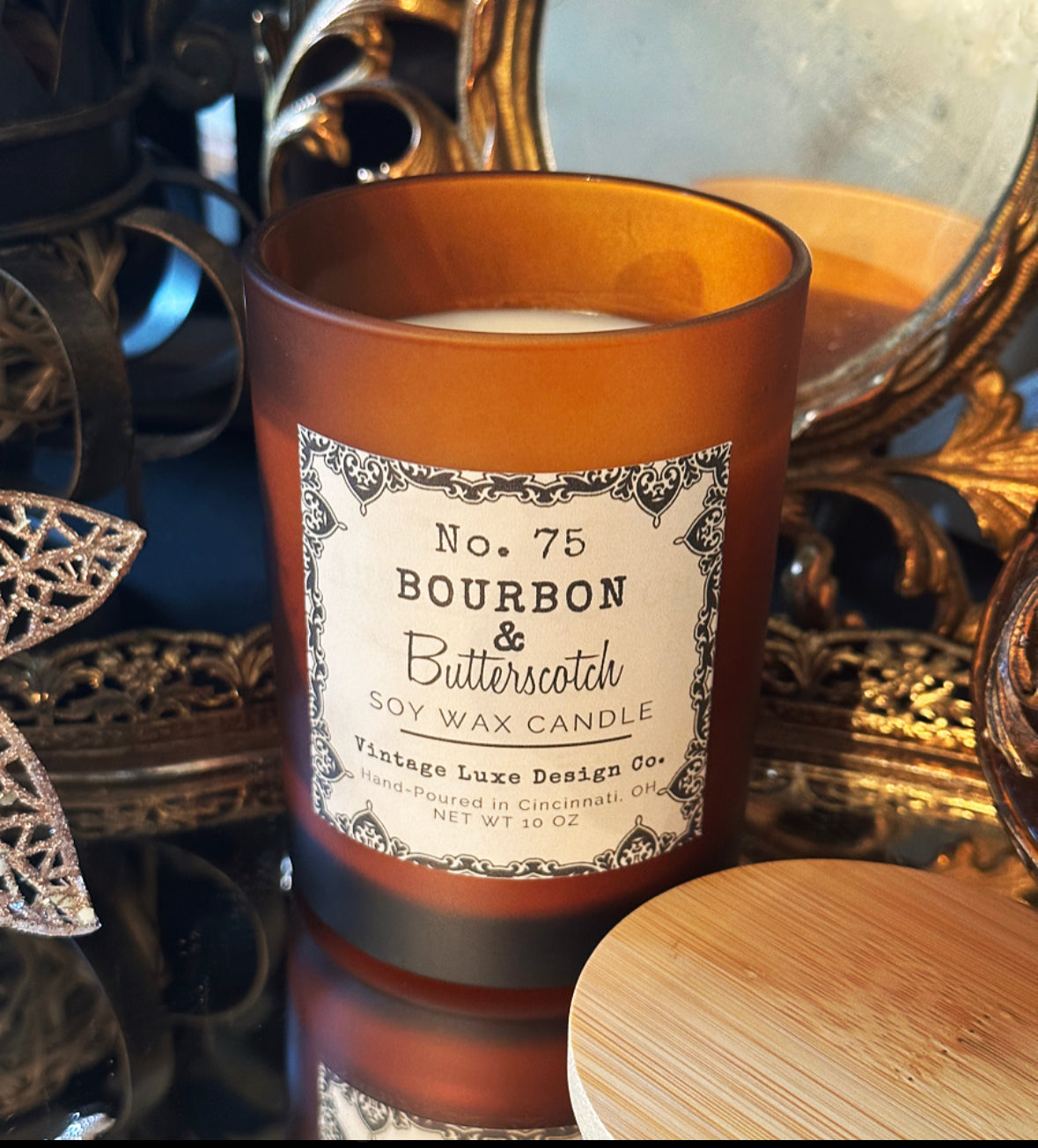 Bourbon & Butterscotch 10 Oz. Soy Wax Candle