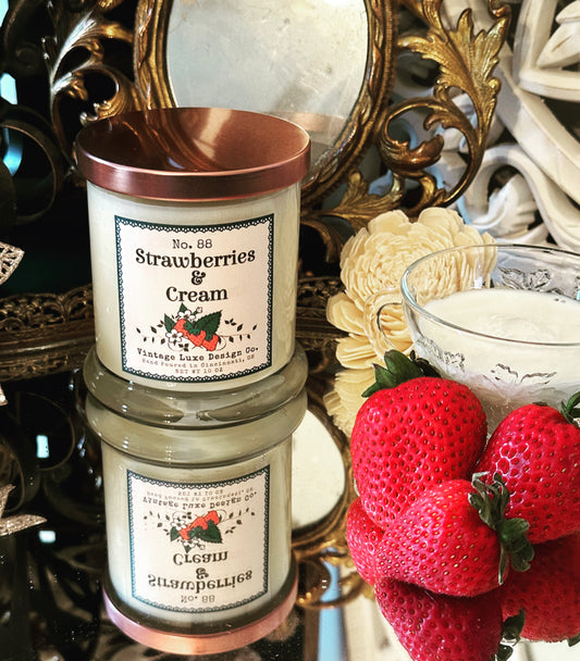 Strawberries & Cream 10 Oz. Soy Wax Candle