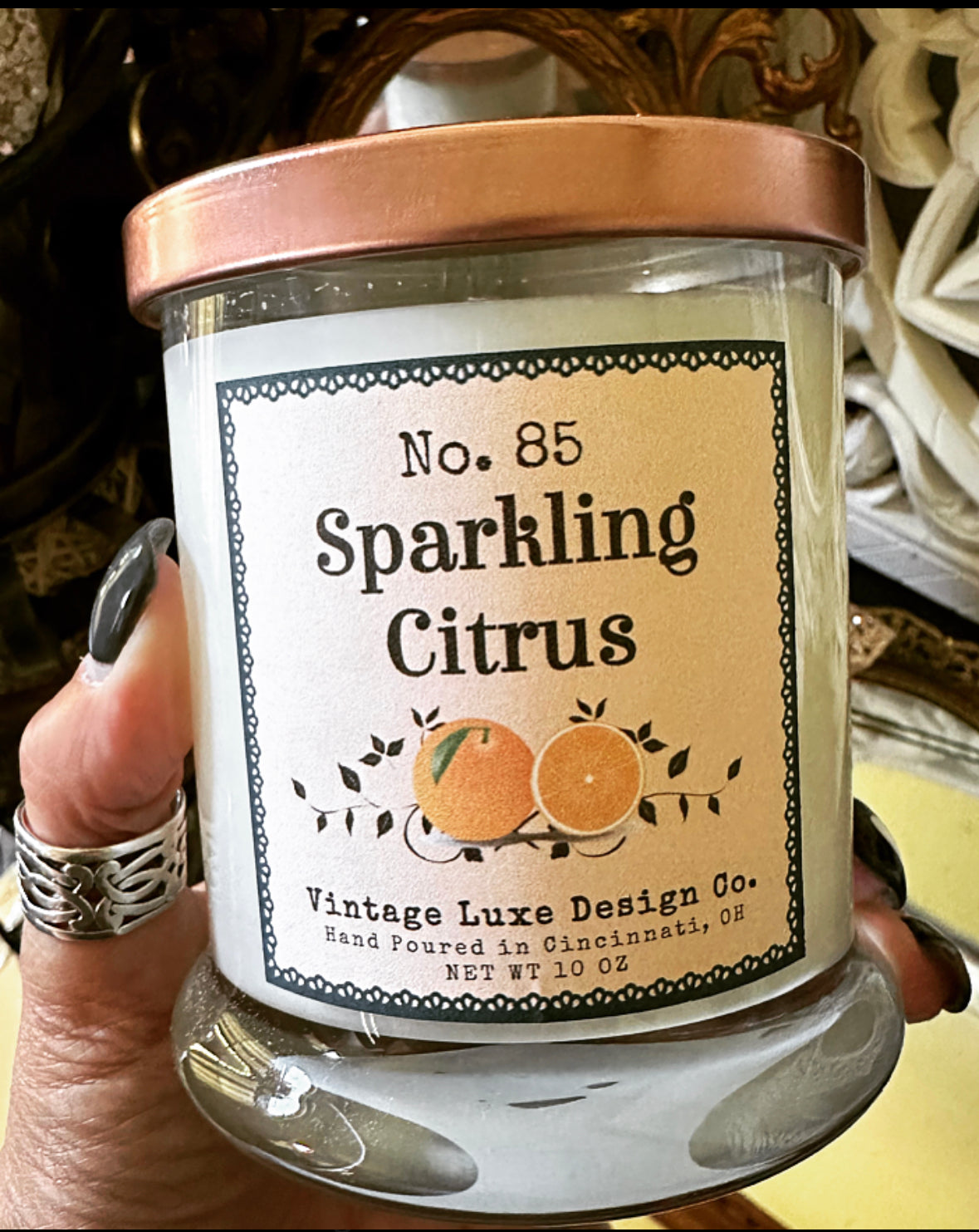 Sparkling Citrus 10 Oz. Soy Wax Candle