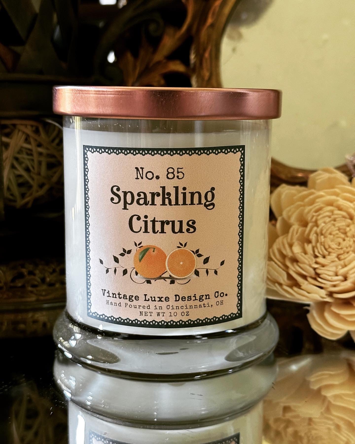 Sparkling Citrus 10 Oz. Soy Wax Candle