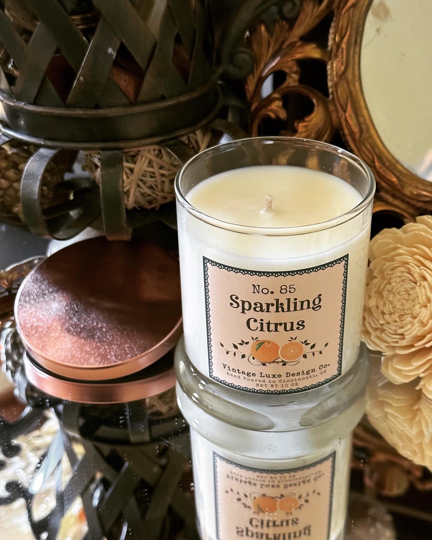 Sparkling Citrus 10 Oz. Soy Wax Candle