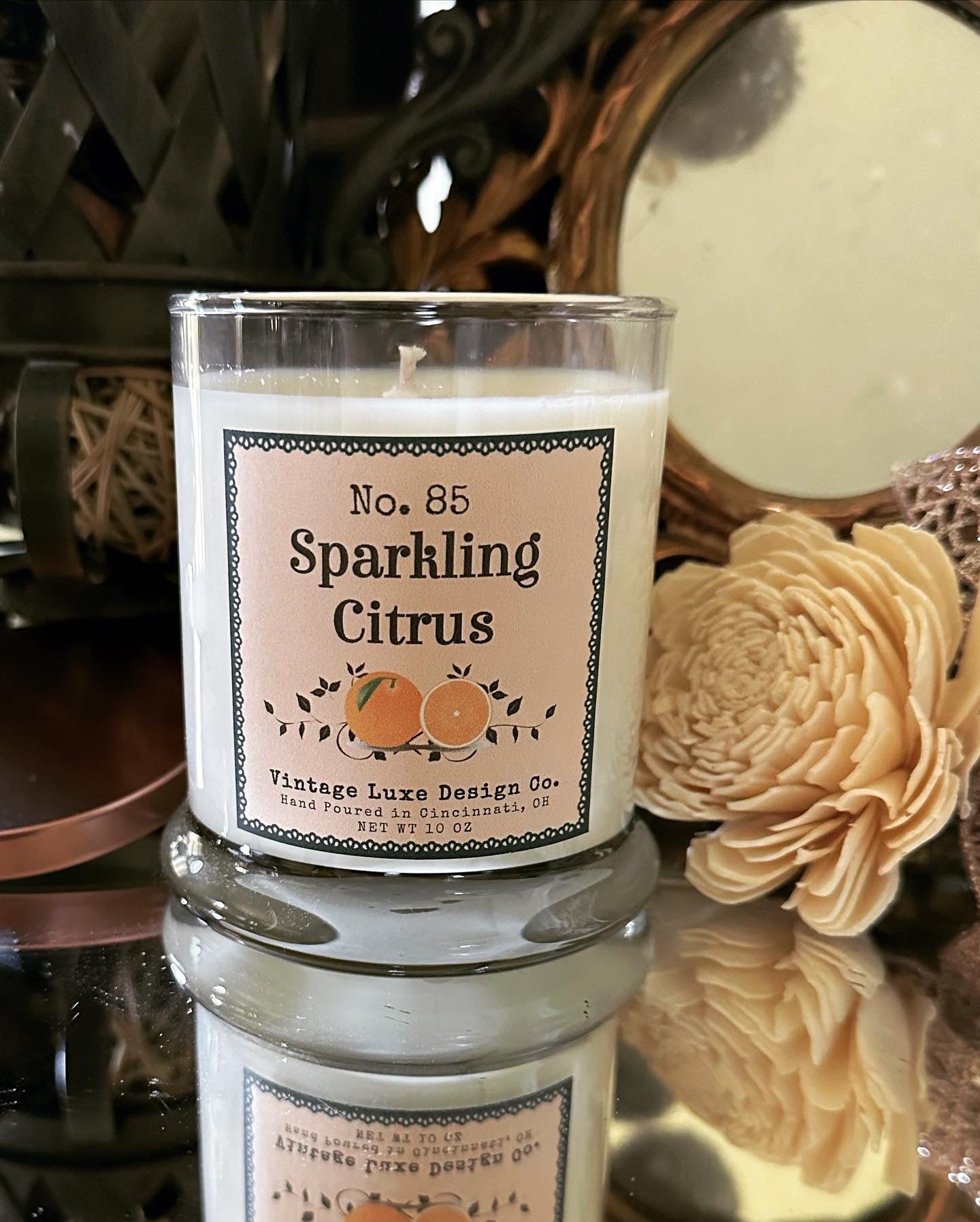 Sparkling Citrus 10 Oz. Soy Wax Candle