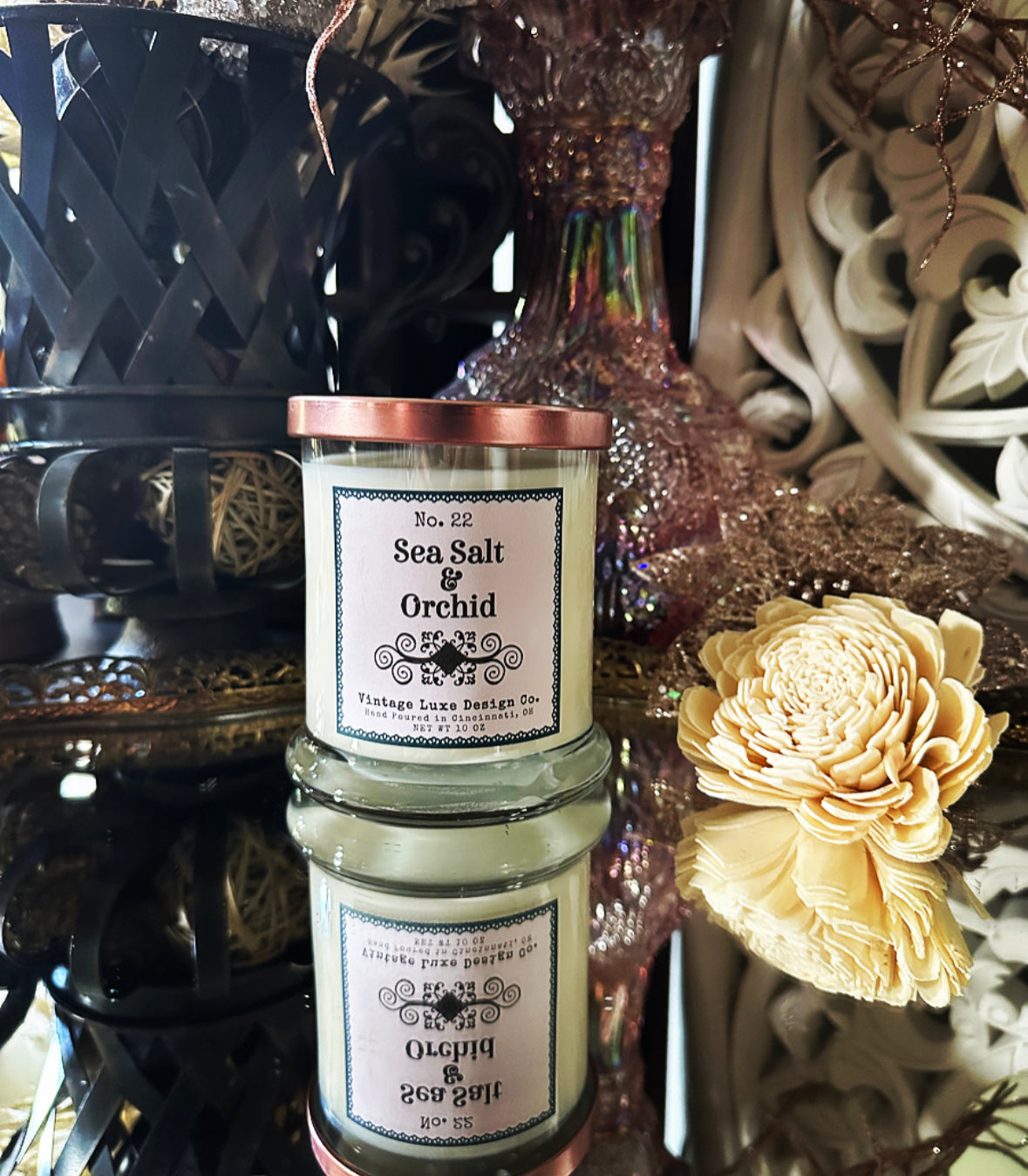 Sea Salt & Orchid 10 Oz. Soy Wax Candle