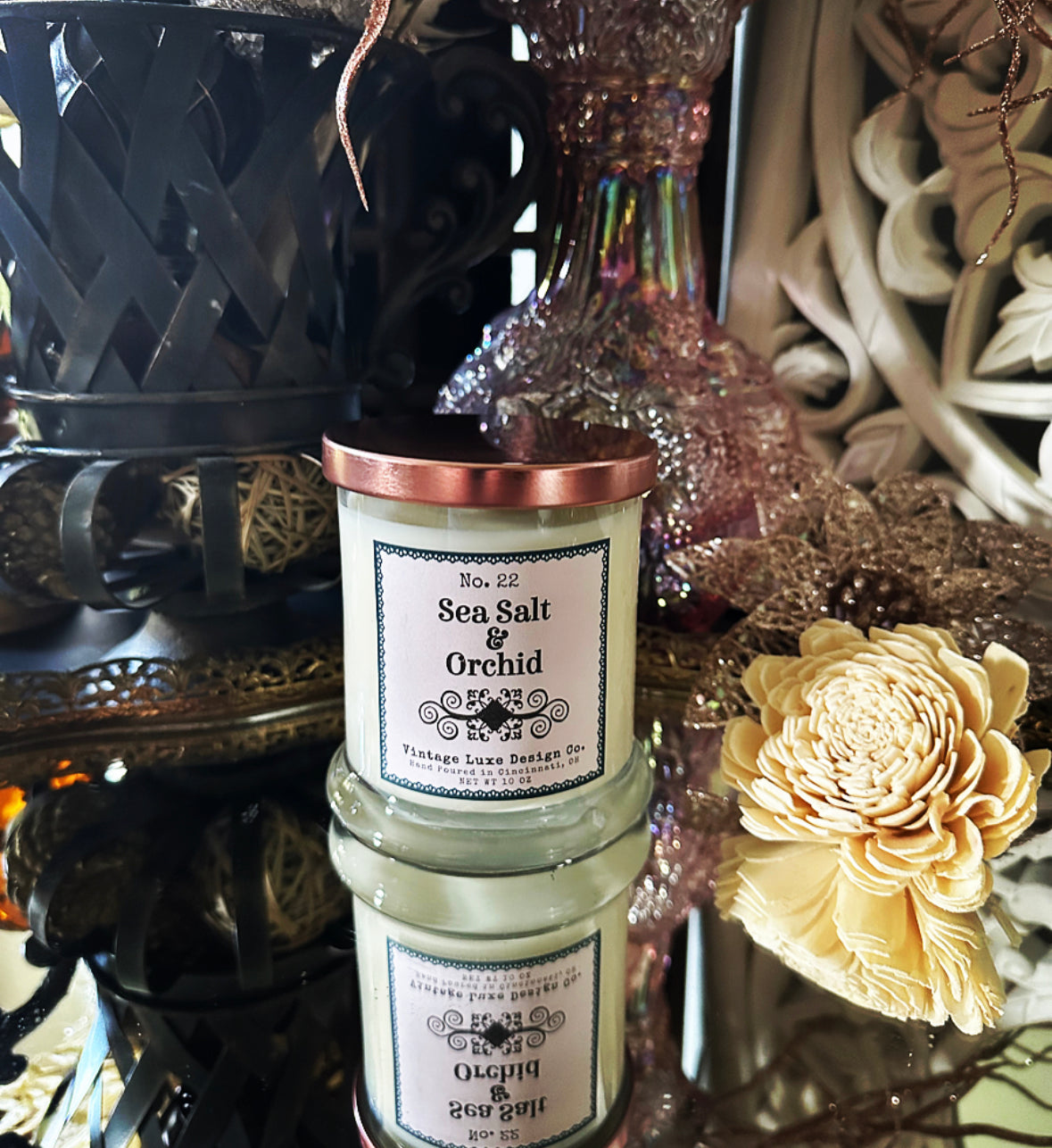 Sea Salt & Orchid 10 Oz. Soy Wax Candle