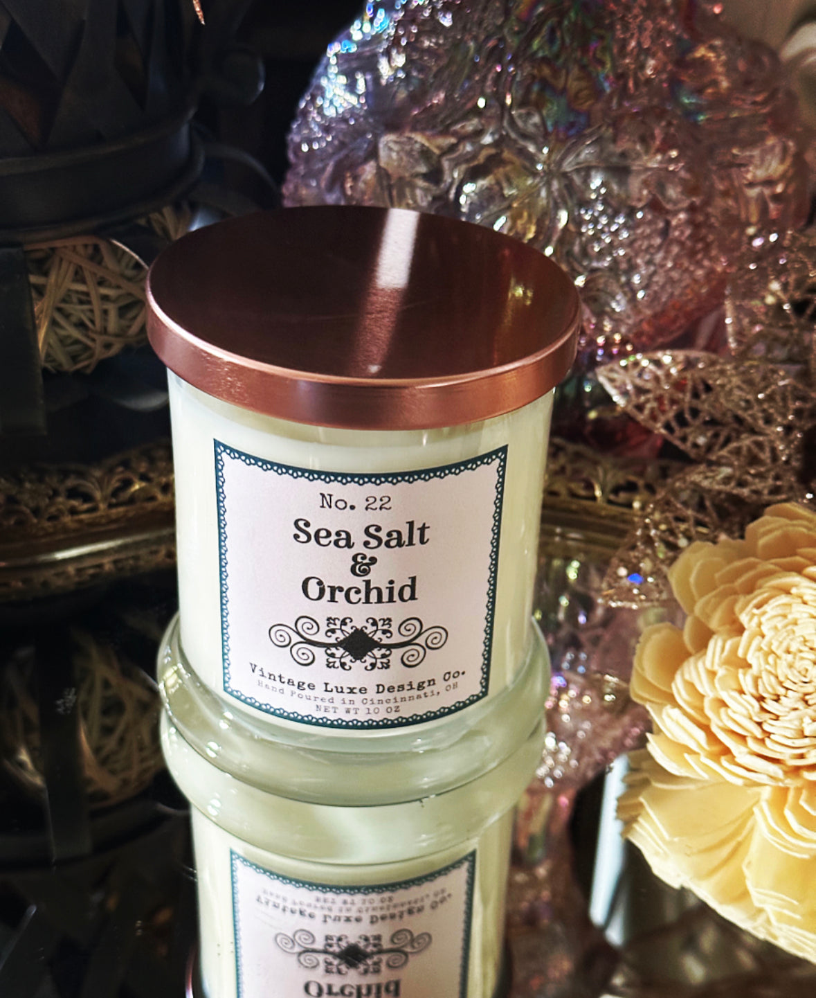 Sea Salt & Orchid 10 Oz. Soy Wax Candle