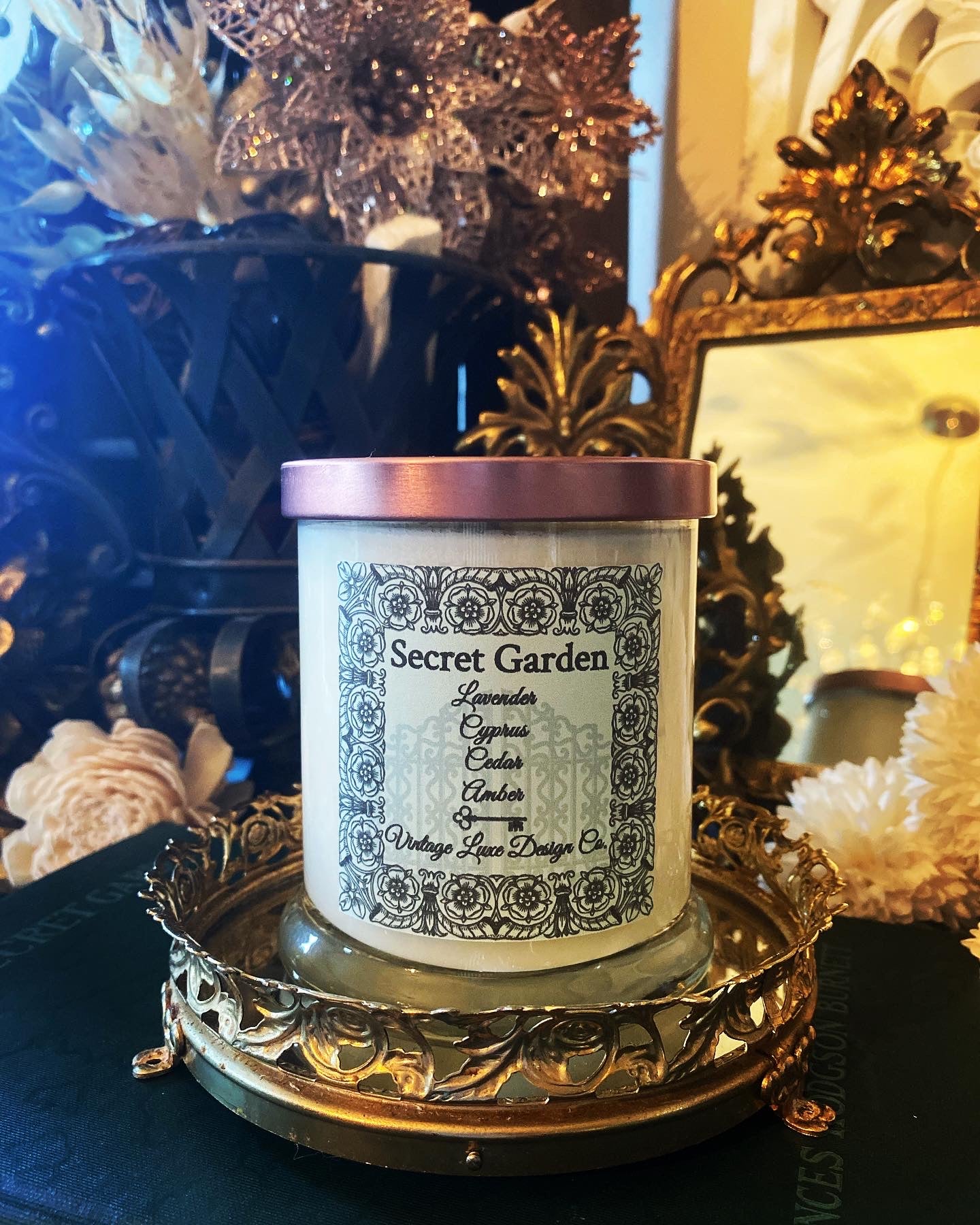 Secret Garden 10 Oz. Luxury Soy Wax Candle Lavender Dreams Fragrance