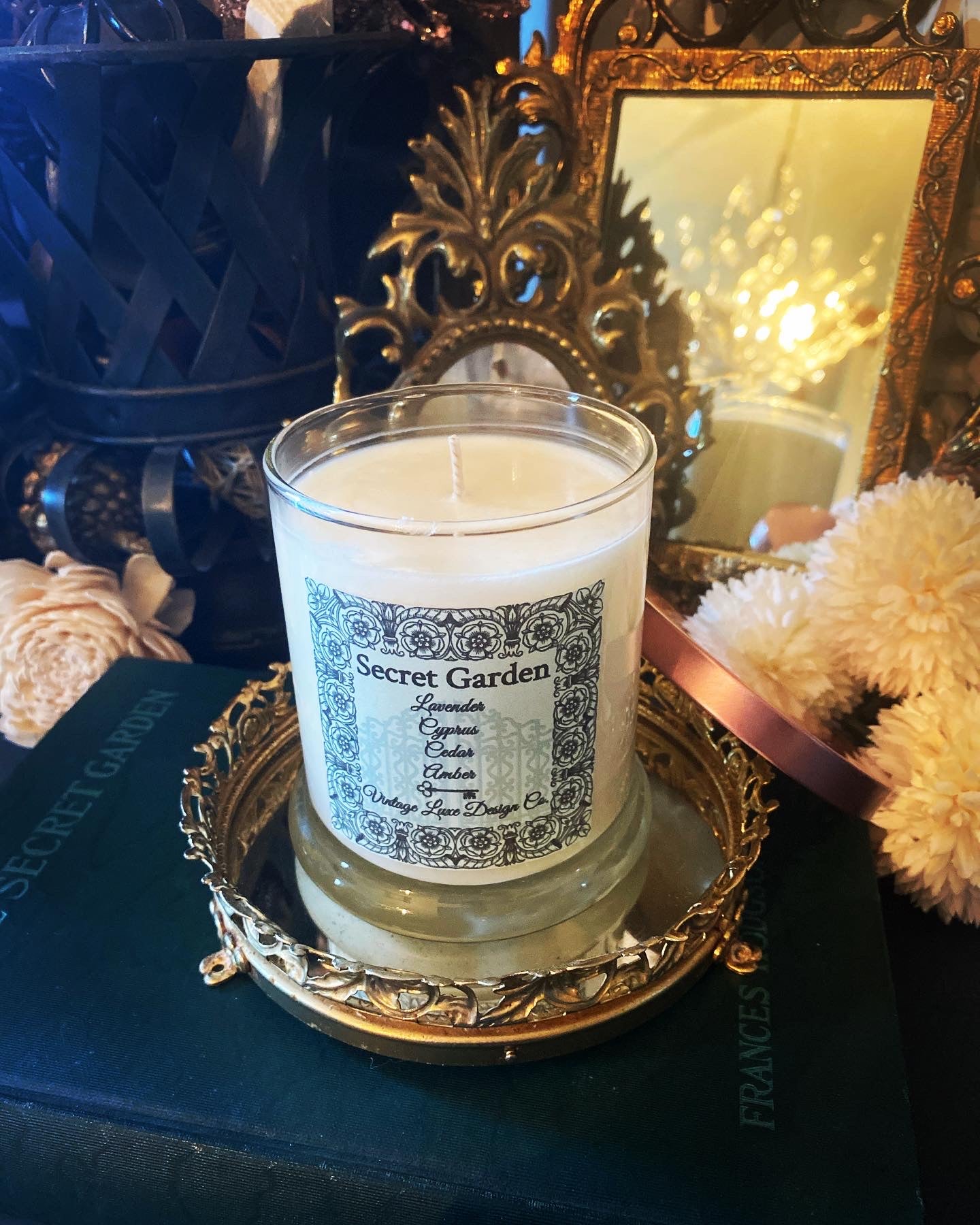 Secret Garden 10 Oz. Luxury Soy Wax Candle Lavender Dreams Fragrance