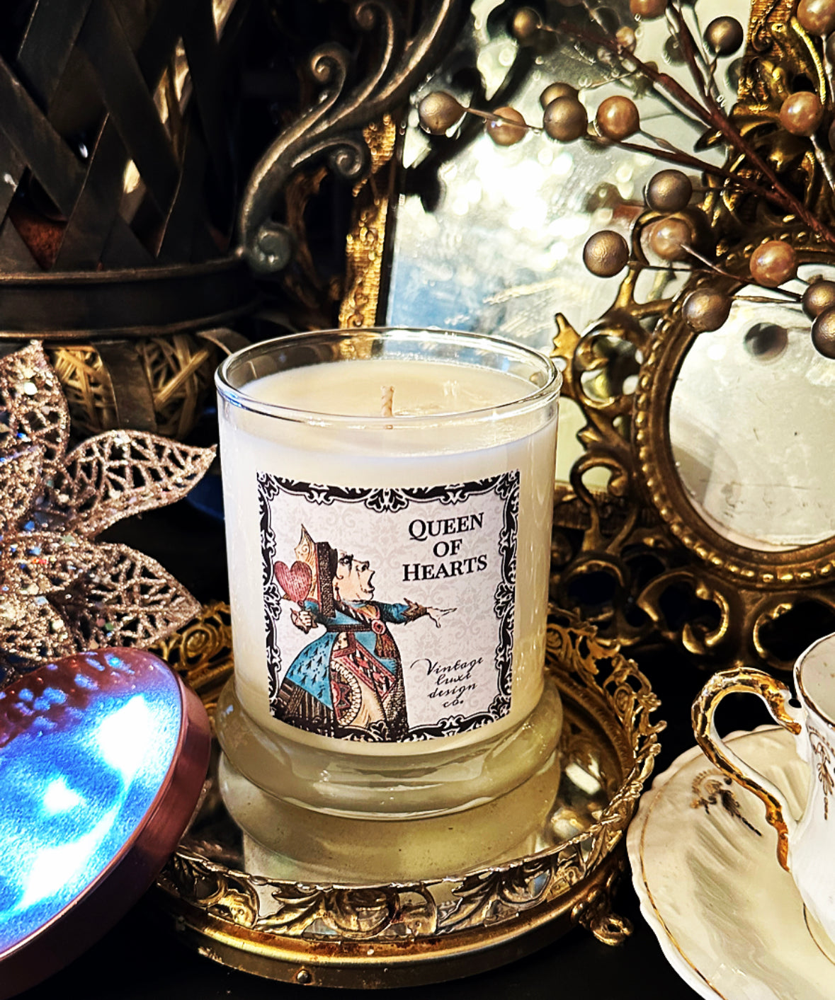 Indulge in Royalty: Queen of Hearts 10 Oz. Soy Wax Candle