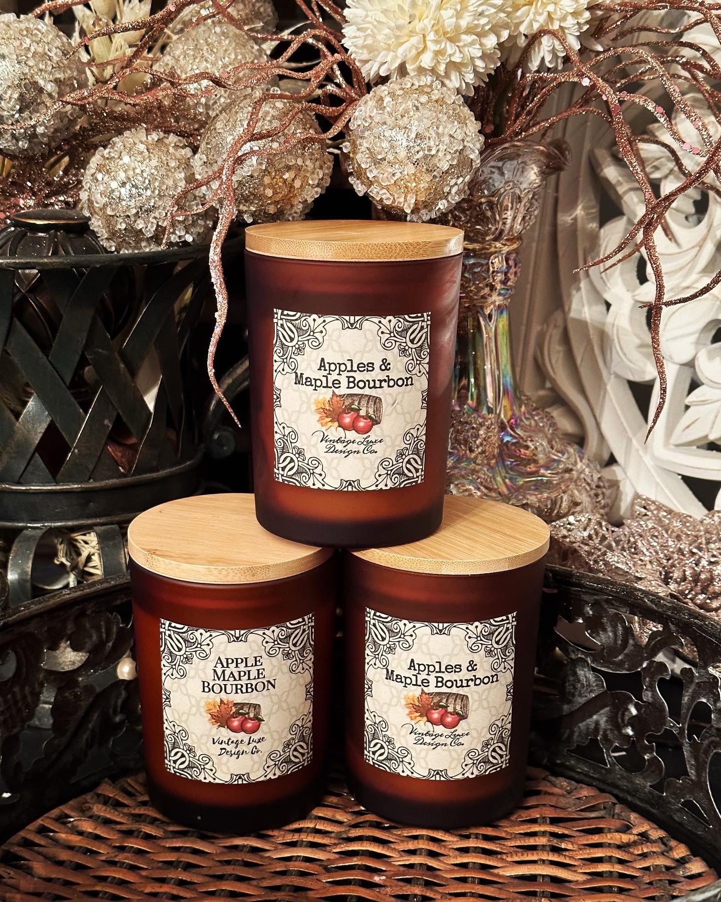 Apple & Maple Bourbon 10 Oz. Soy Wax Candle