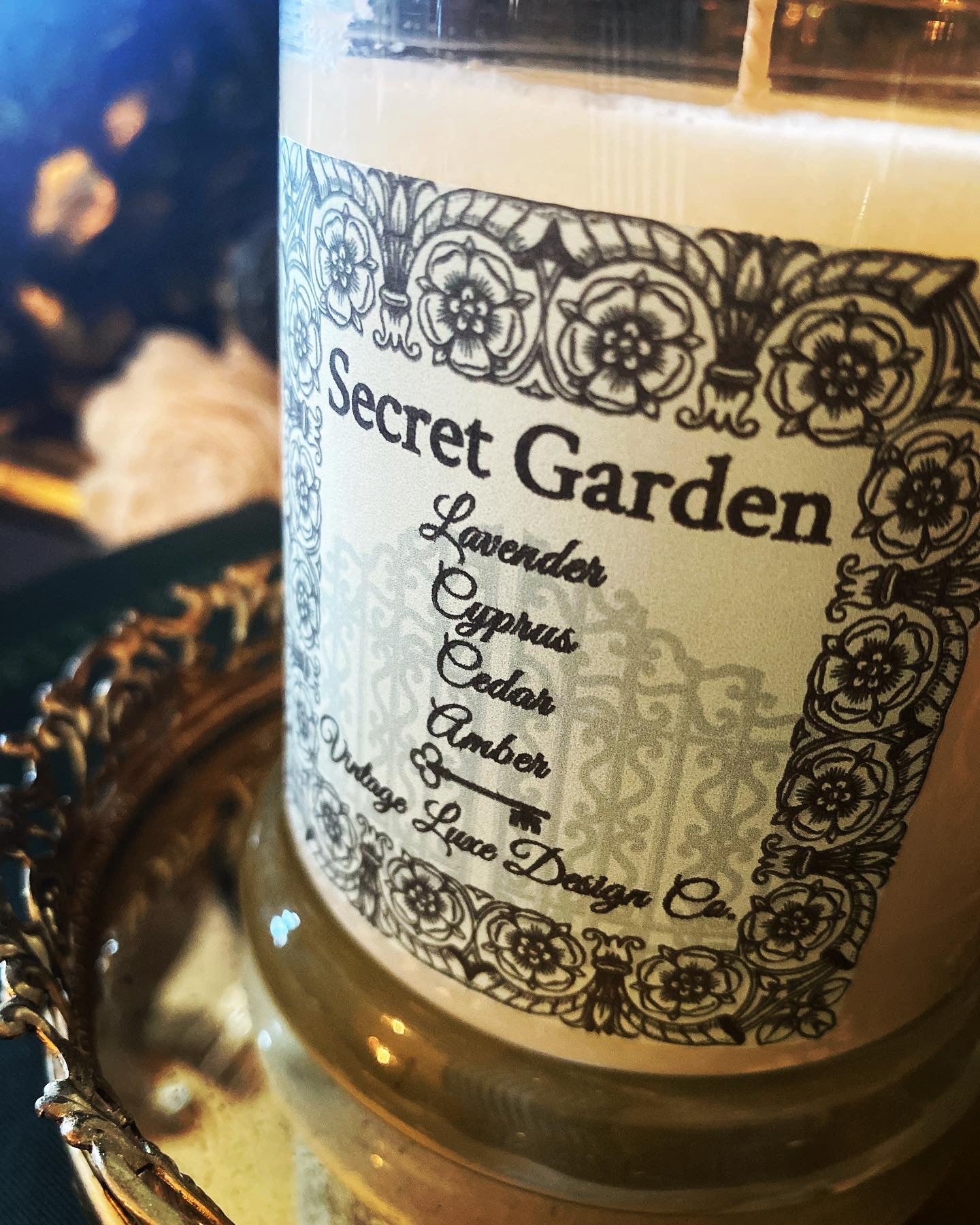 Secret Garden 10 Oz. Luxury Soy Wax Candle Lavender Dreams Fragrance