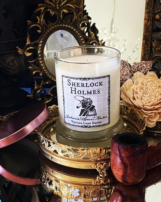 Literary Escape with Sherlock Holmes 10 Oz. Luxury Soy Wax Candle