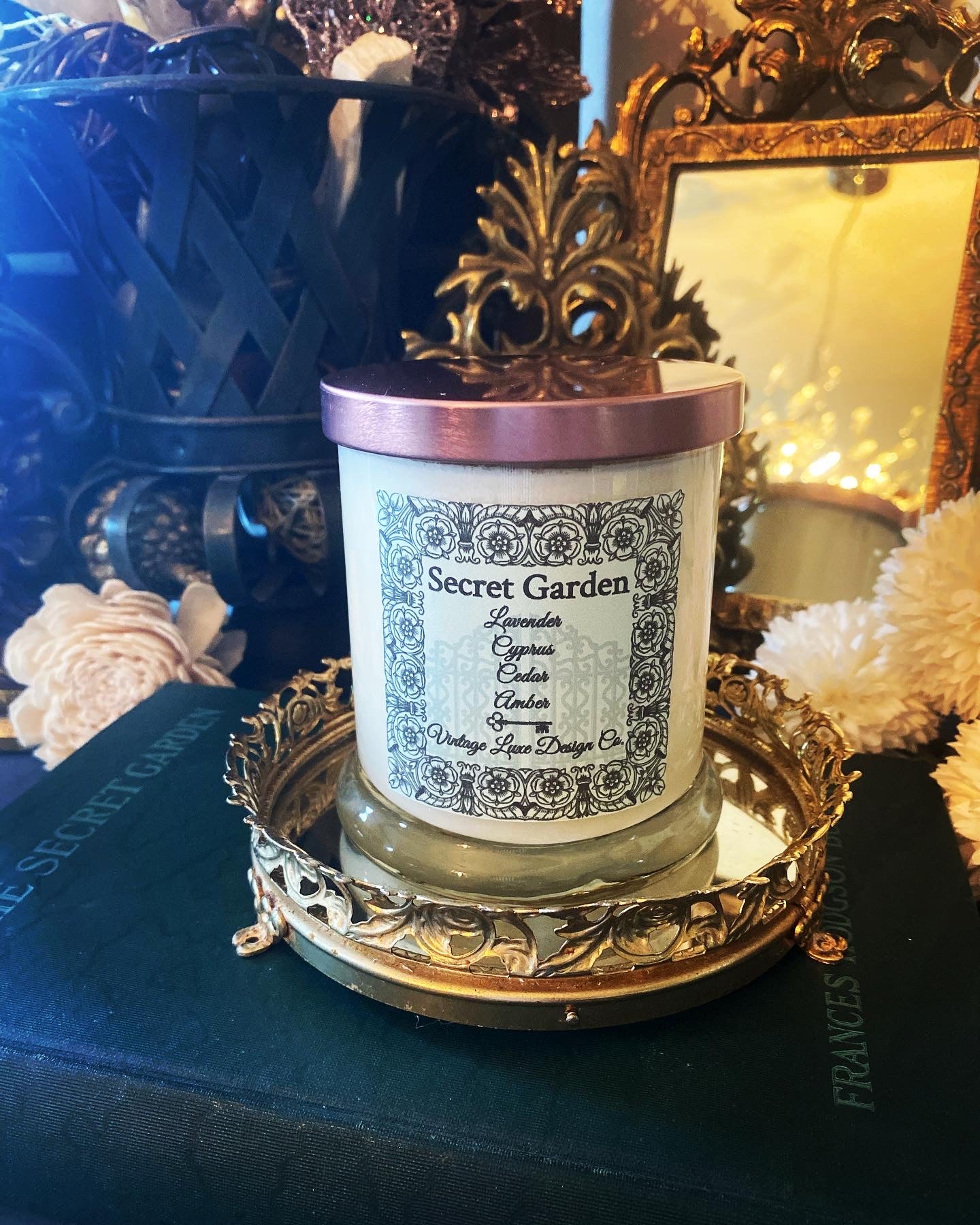 Secret Garden 10 Oz. Luxury Soy Wax Candle Lavender Dreams Fragrance