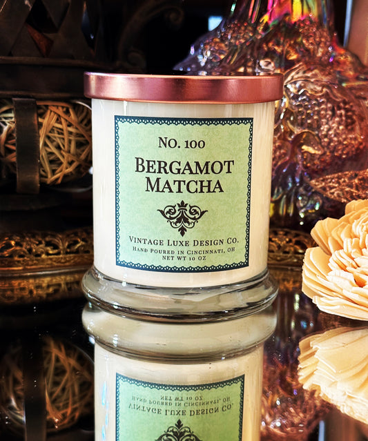 Bergamot Matcha 10 Oz. Spa Luxe Soy Wax Candle