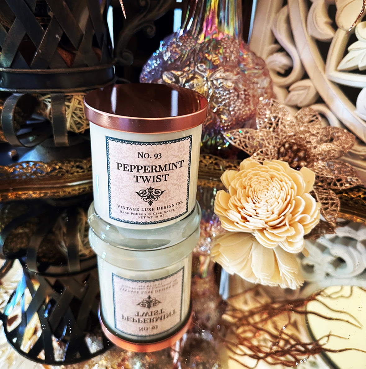 Peppermint Twist 10 Oz. Spa Luxe Soy Wax Candle