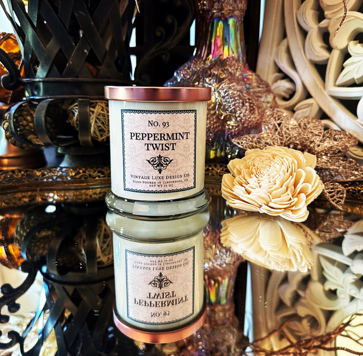 Peppermint Twist 10 Oz. Spa Luxe Soy Wax Candle