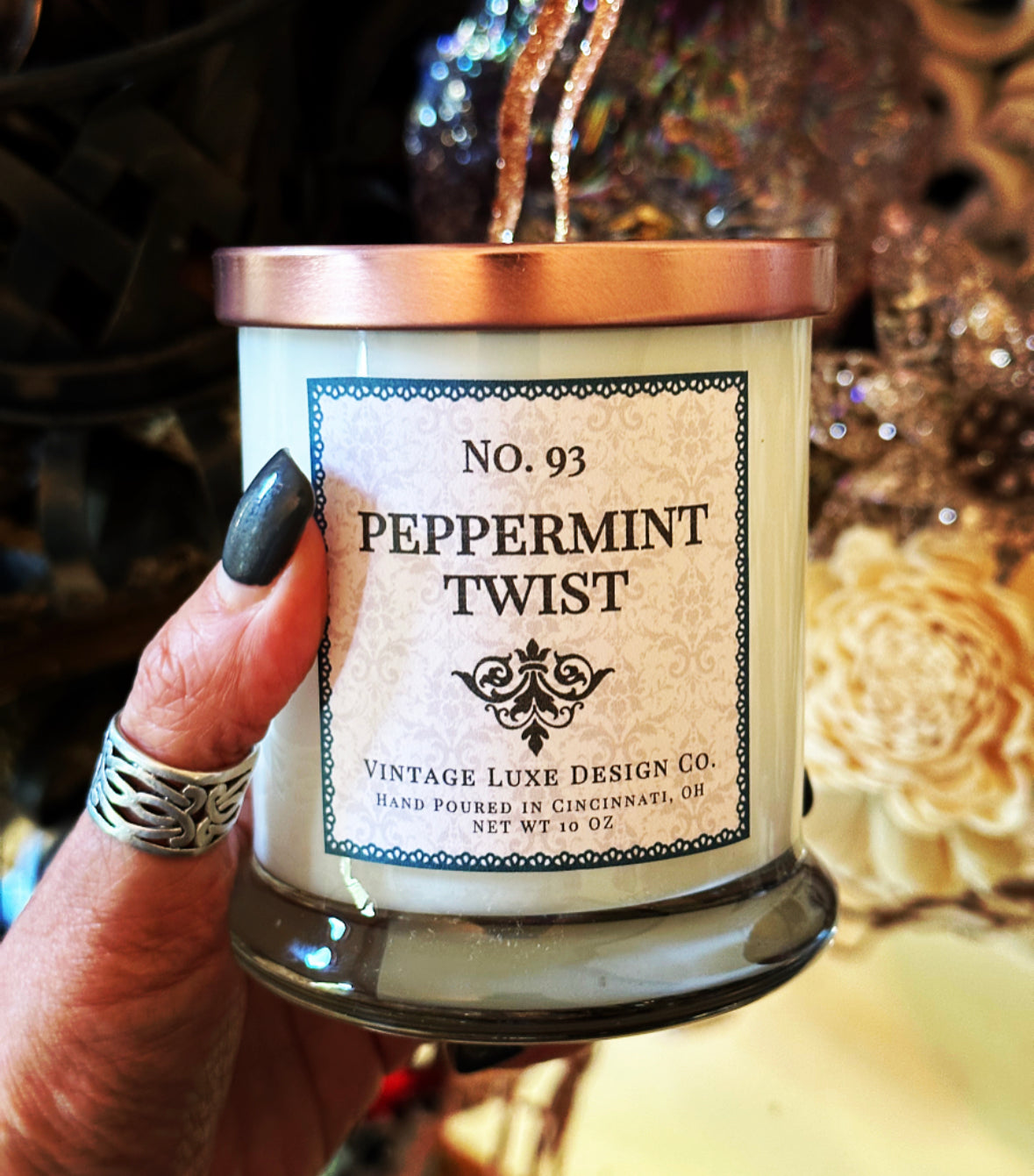 Peppermint Twist 10 Oz. Spa Luxe Soy Wax Candle