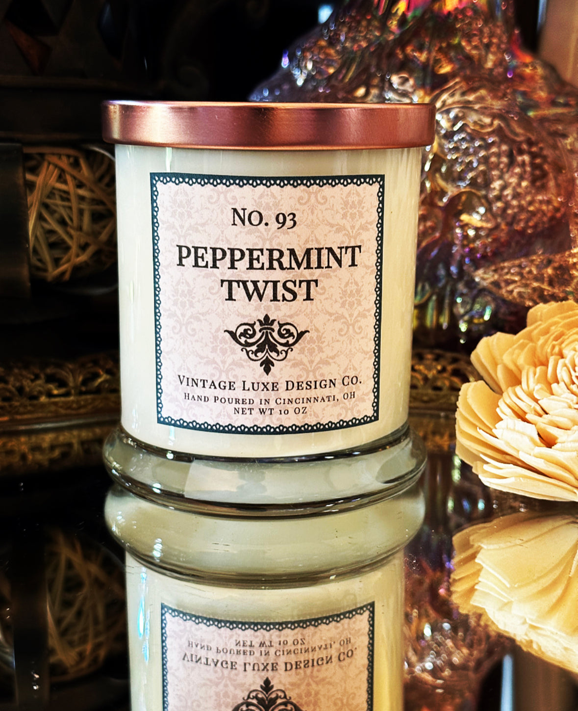 Peppermint Twist 10 Oz. Spa Luxe Soy Wax Candle