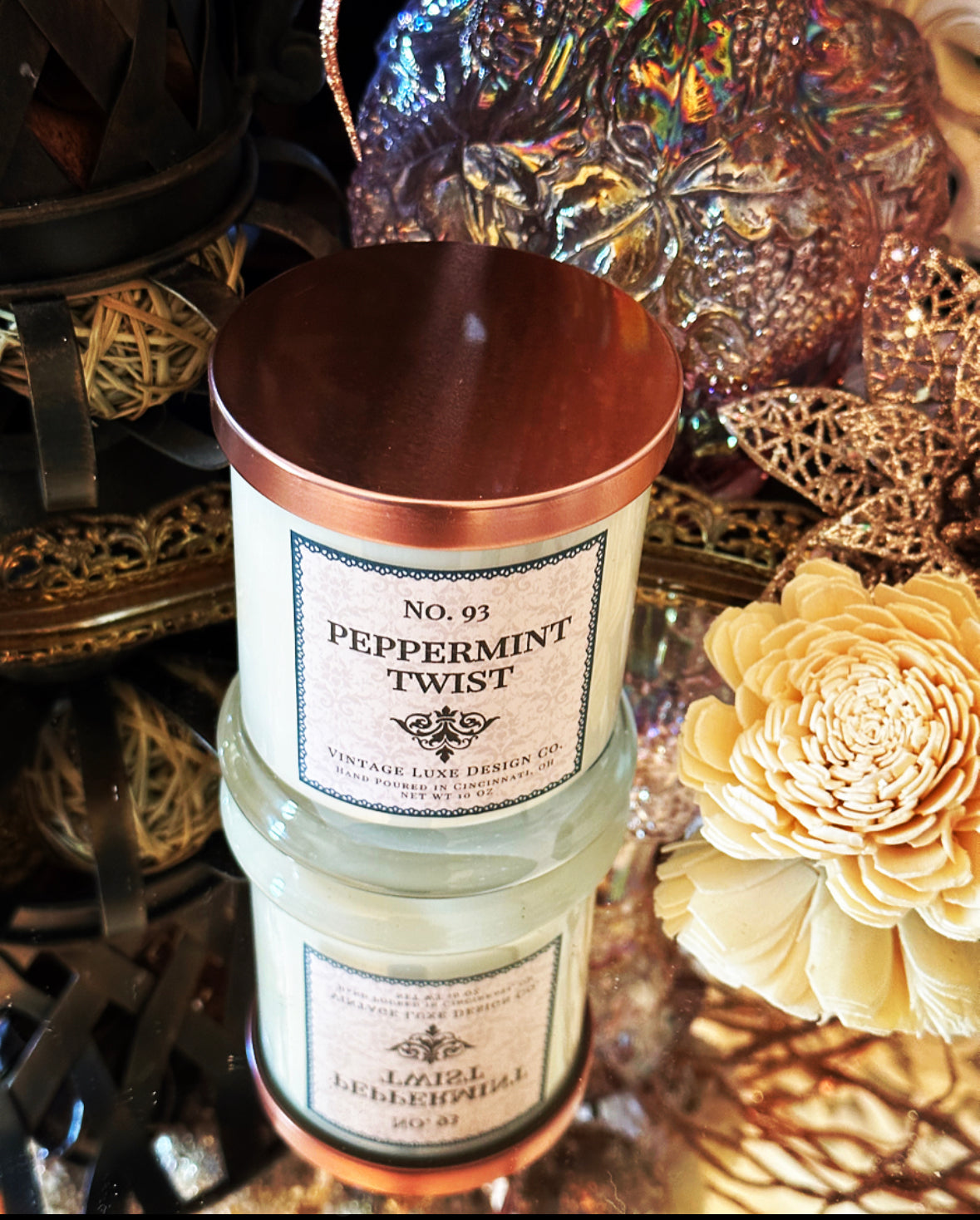 Peppermint Twist 10 Oz. Spa Luxe Soy Wax Candle