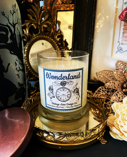 Alice Wonderland 10 Oz Soy Wax Candle Whimsy Berry Vanilla