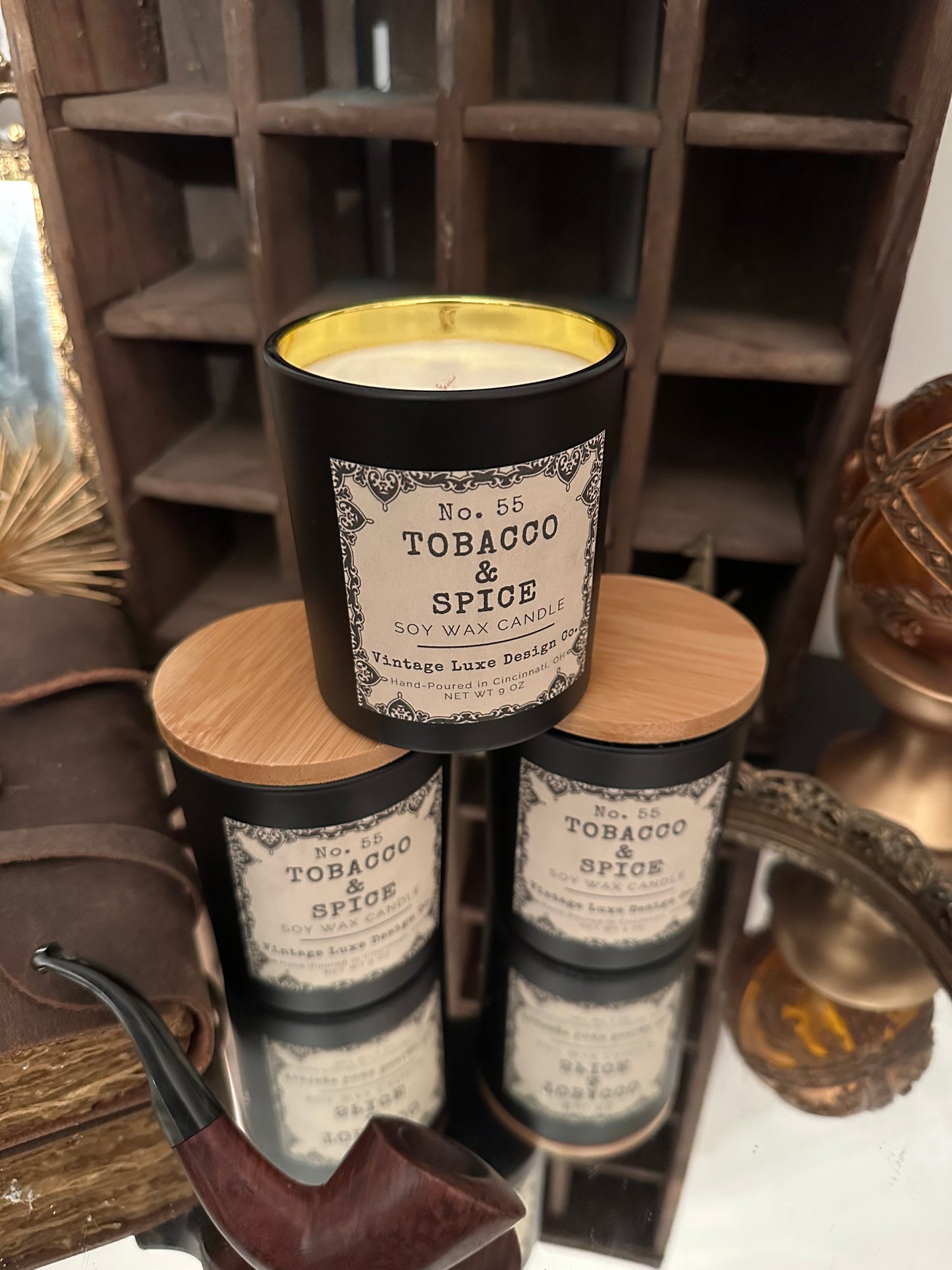 Tobacco & Spice 9 Oz. Luxury Soy Wax Candle