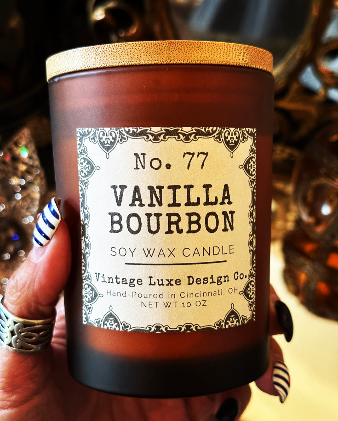 Vanilla Bourbon 10 Oz. Soy Wax Candle