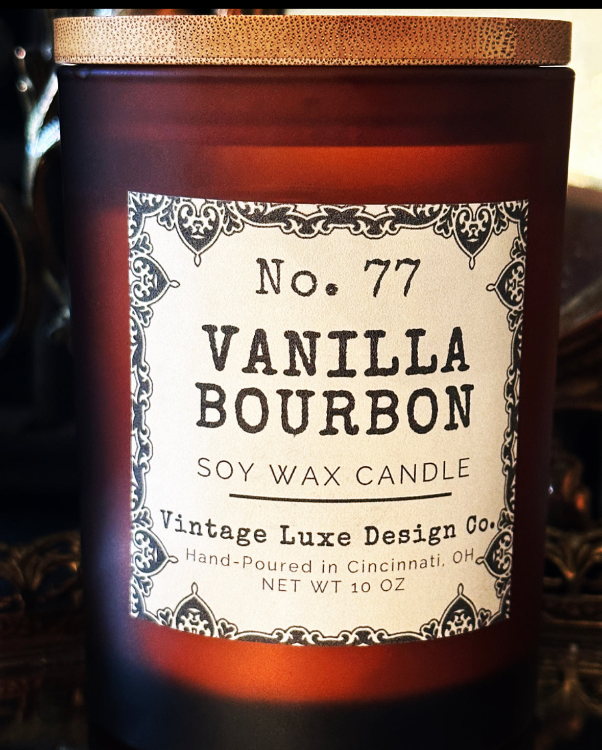 Vanilla Bourbon 10 Oz. Soy Wax Candle