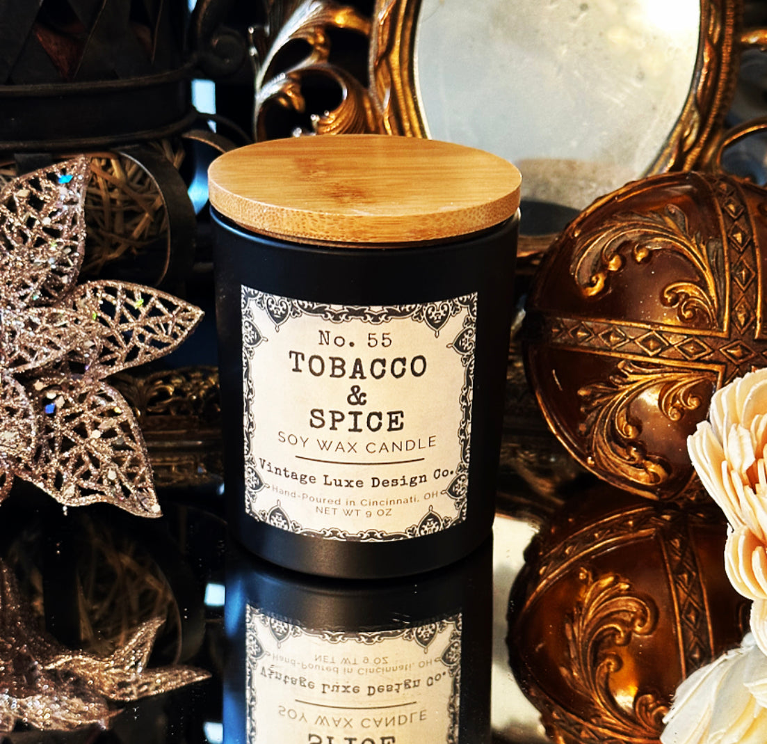 Tobacco & Spice 9 Oz. Luxury Soy Wax Candle